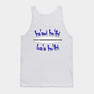 Give Respect-Get Respect in Blue Tank Top